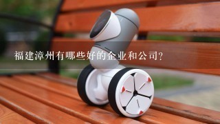 福建漳州有哪些好的企业和公司？