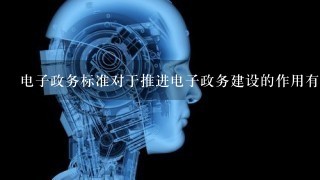 电子政务标准对于推进电子政务建设的作用有哪些（）