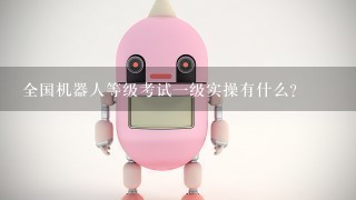 全国机器人等级考试1级实操有什么？