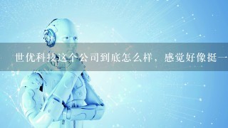 世优科技这个公司到底怎么样，感觉好像挺1般的啊，